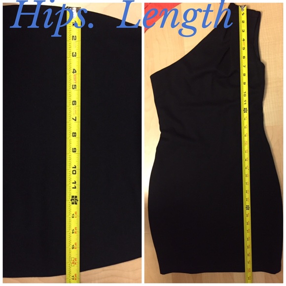 NWT BAILEY 44 Black One Shoulder Dress - Picture 6 of 6